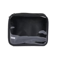 هارتس شنطة مكياج شفافة سوداء عملية-مقاس m