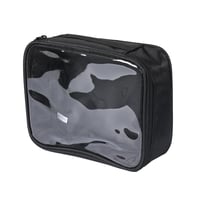 هارتس شنطة مكياج شفافة سوداء عملية-مقاس m