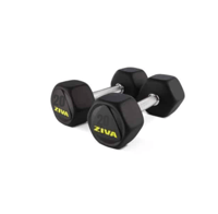 طقم دمبل SL السداسي من المطاط من زيفا 20 كجم