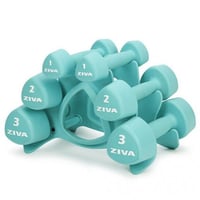 مجموعة دمبل استوديو زيفا 12 كيلوجرام (أزواج 1 و 2...