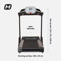 بودي تون جهاز مشي قابل للطي، اسود، 126 سم، DT14