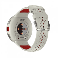 بولار - ساعة لياقة Pacer Pro أبيض/أحمر