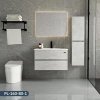 مغسلة ديكور حوض 80 سم + مرايا- PL160-80