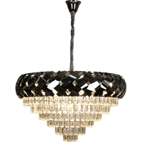 نجف مودرن فضي E14*15L قطر 80 سم