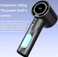 مروحة يدوية قابلة لإعادة الشحن Type-C