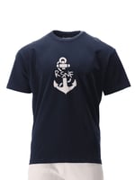 تيشيرت كحلي مزين بشعار القوات البحرية (RSNF) - للج...