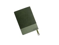 دفتر أخضر مزين بشعار اعتزاز - A5