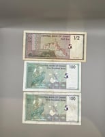 5 قطع عملة عمانية متنوعة
