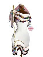 بدلة رقص ملكة الاسكندرية (أبيض مع الوان)