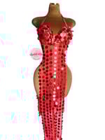 بدلة رقص الملكة سكرة الحي (أحمر)