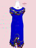 بدلة رقص ملكة الاسكندرية (ازرق مع الوان)