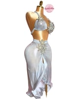 بدلة رقص الملكة ميرميلا (فضي لؤلؤي)
