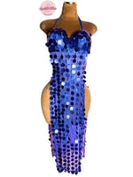 بدلة رقص الملكة سكرة الحي (ازرق)