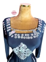 بدلة رقص الملكة سكرة (فضي)