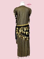 حزام رقص شرقي جنيهات مميّز (ذهبي كامل) (حياكة يدوي...