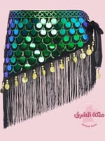 حزام رقص ملكة الذهب (ملوّن) (حياكة يدوية أصيلة)