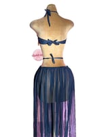 بدلة رقص ملكة الألماظ (أسود تطريز ذهبي)