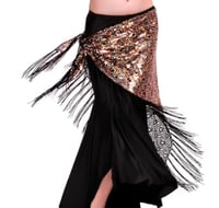 حزام رقص طاووس المميز (متعدد الاوان لامع) (حياكة ي...