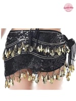 حزام رقص دينا أنيق (أسود)