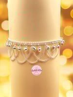 خلخال رقص الملكة سمارة (لون فضي)