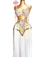 بدلة رقص الملكة كاراميلا (أبيض)