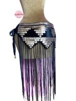 حزام رقص دناديش الهرم (أسود مع ذهبي) (حياكة يدوية...