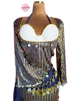 بدلة رقص الملكة نانسي الدلوعة! (3 قطع) (أسود)