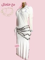 باقة العروسة (ابيض فضي) (4 قطع)