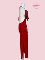 بدلة رقص شرقي بوسي (أحمر)