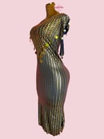 بدلة رقص شرقي نانسي مميز (اسود تطريز ذهبي)