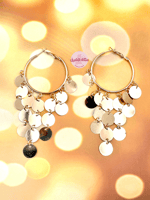 حلق الملكة صف صف (ذهبي)