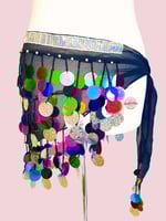 حزام رقص شرقي جنيهات مميّز (مشكل الوان) (حياكة يدو...