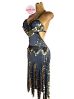 بدلة رقص ملكة الذهب (ذهبي مميز)