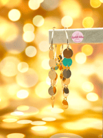 حلق الملكة صف صف (ذهبي)