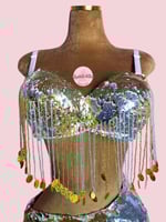 بدلة رقص الملكة سوزي (ترتر سحري يتغير اللون بحركة...