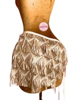 حزام رقص ديدي انيق (كريمي مع ذهبي)