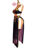 بدلة رقص الملكة فُلّة (أسود)