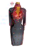 بدلة رقص الملكة فيفي عبده (5 مواه) (3 قطع)