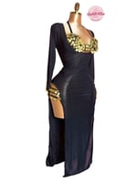 بدلة رقص الملكة سمسمة (قطعتين) (أسود)