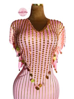 بدلة رقص شرقي نانسي مميز (بمبي مع ذهبي)