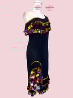 بدلة رقص ملكة الاسكندرية (اسود مع الوان)