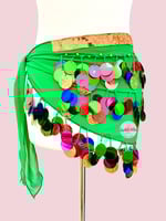 حزام رقص شرقي جنيهات مميّز (حياكة يدوية أصيلة)