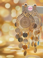 حلق الفنانة فيفي عبده (ذهبي)