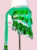 حزام رقص شرقي جنيهات مميّز (حياكة يدوية أصيلة)