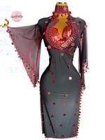 بدلة رقص الملكة فيفي عبده (5 مواه) (3 قطع)