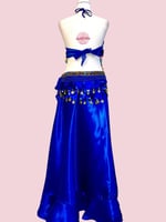 بدلة رقص الملكة شهرزاد (ازرق) (3 قطع)