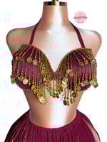 بدلة رقص الملكة سنيوره (عنابي)