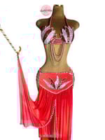 بدلة رقص وردة الساحة (أحمر)