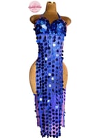 بدلة رقص الملكة سكرة الحي (ازرق)