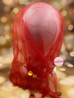 طرحة الملكة نانسي (أحمر)